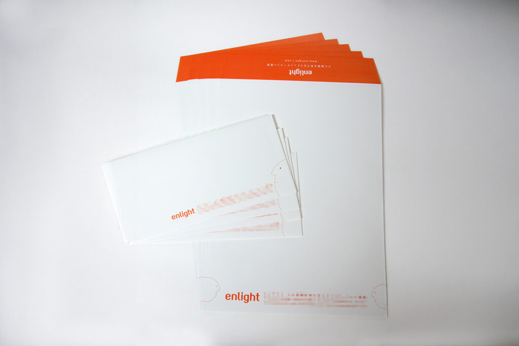 コンサルタント角2封筒と洋長3封筒のデザイン