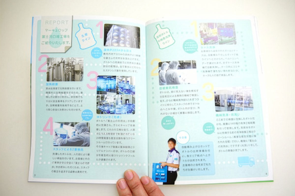 会社概要デザイン中ページ(宅配水会社)