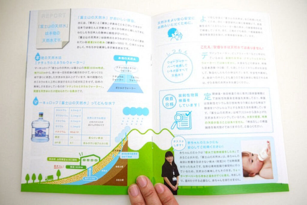 会社概要デザイン中ページ(宅配水会社)