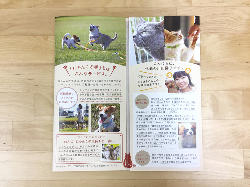 観音開きリーフレット中面
