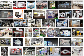 展示会ブースのロゴ掲示イメージ